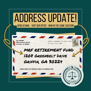 Address Update Notice for MRF - 1208 Greenbelt Drive, Griffin, GA 30224