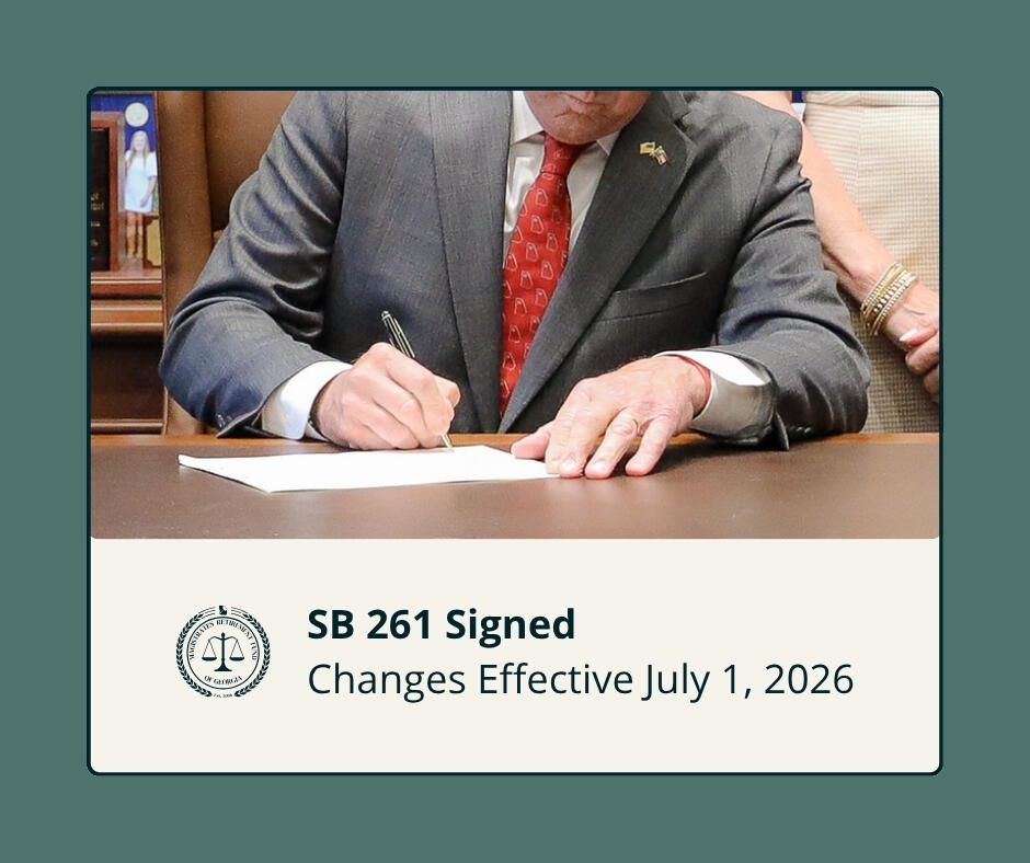 Governor Kemp Signs Bill. MRF Announces SB 261 Signed to Law
